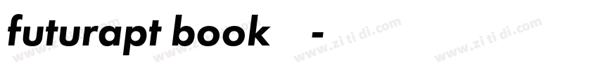 futurapt book字体下载字体转换